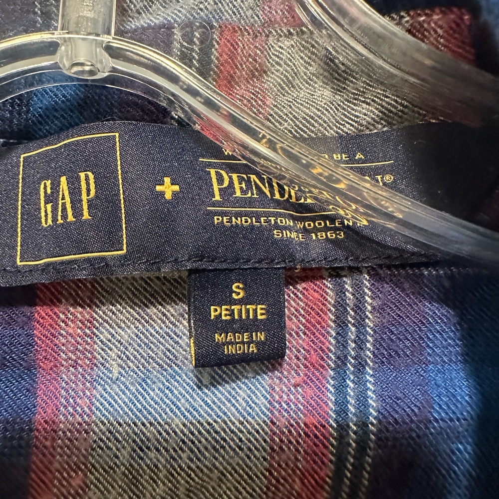 Gap + Pendleton Collaboration Red And Blue Plaid … - image 3